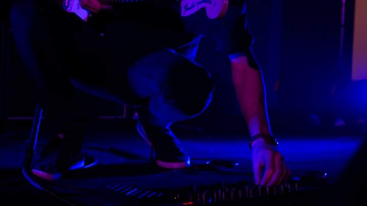 Jorge Araújo, guitarist for The Mouldy Cave Society performing live at TOCA